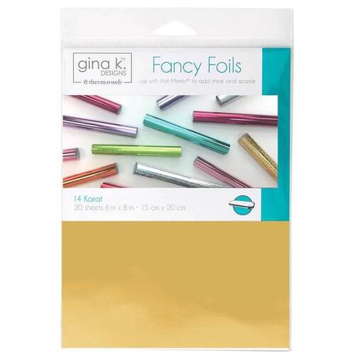 Gina K Designs Fancy Foil 6"X8" 20/Pkg - 14 Karat