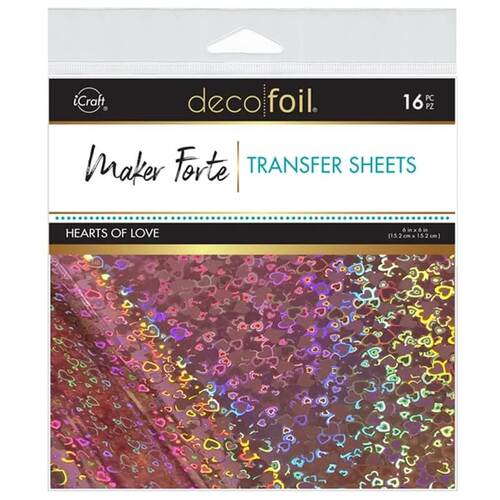 Maker Forte Foil Transfer Sheets - Hearts of Love