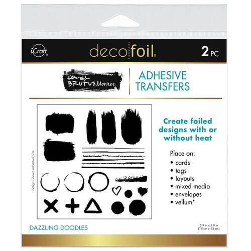 Deco Foil Adhesive Transfer Designs by Brutus Monroe - Dazzling Doodles