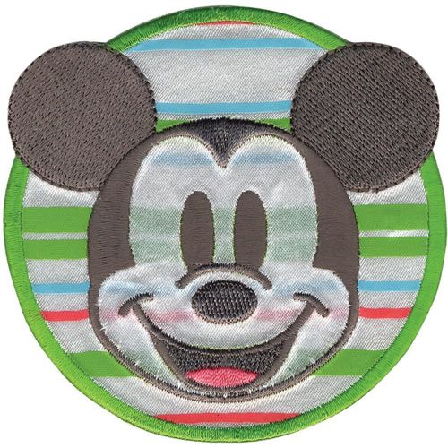 Wrights Disney Mickey Mouse Iron-On Applique - Mickey w/ Stripes 19361690