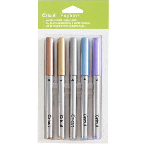 Cricut Color Medium Point Pens 5/Pkg - Metallic 2002951