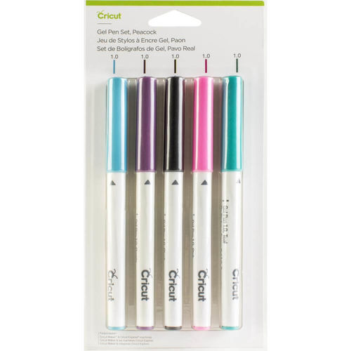Cricut Gel Pen Set - PEACOCK -  5/Pkg  2004596