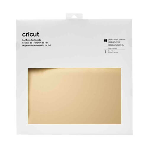 Cricut Foil Transfer Sheets 30x30cm, 8 sheets - Gold 2008718