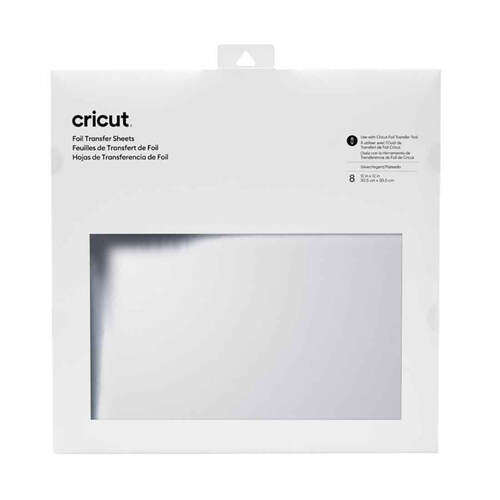 Cricut Foil Transfer Sheets 30x30cm, 8 sheets - Silver 2008719