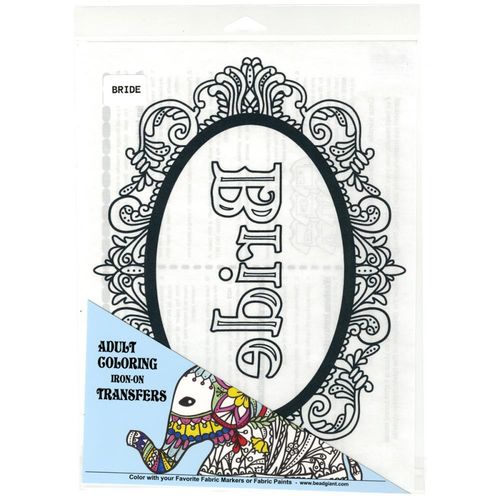Giraffe Crafts - Iron On DIY Colouring Transfer for T-Shirts - BRIDE 228110