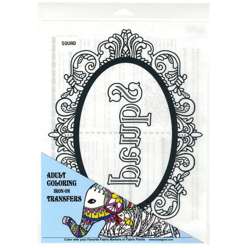 Giraffe Crafts - Iron On DIY Colouring Transfer for T-Shirts - SQUAD 28111