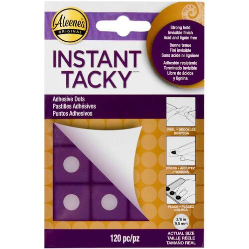 Aleene's Instant Tacky Adhesive Dots 9.5 mm 120/Pkg