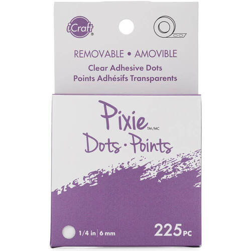 iCraft Pixie Dots Adhesive Dots - Removable (1/4" 225/Pkg)