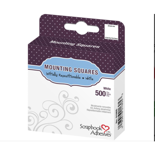 3L Adhesive Mounting Squares - Initially Repositionable (500pc) 3L01605