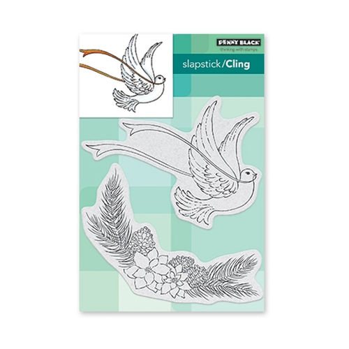 Penny Black Cling Stamp - Joy Of Peace 5.6x5.7 in 40-643 (Discontinued)
