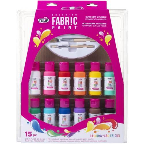 Tulip Fabric Watercolor Markers 8/Pkg Rainbow