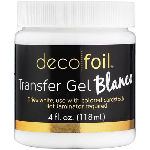 Deco Foil Transfer Gel BLANCO 4oz - White