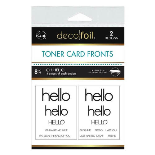Deco Foil A2 Toner Card Fronts - Oh Hello