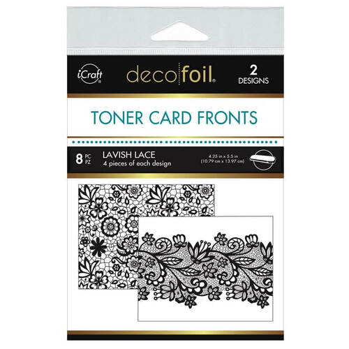 Deco Foil A2 Toner Card Fronts - Lavish Lace