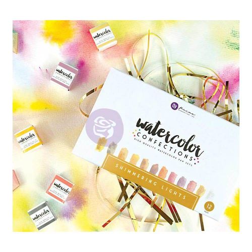 PRIMA MARKETING Watercolor Confections Watercolor Pans 12/Pkg - Shimmering Lights