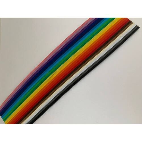 HOP Kaleidoscope Rainbow Pack - Quilling Strips 1.5mm 400/pk