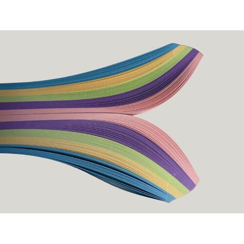 HOP Confetti Pastel Mix - Quilling Strips 1.5mm 100/pk