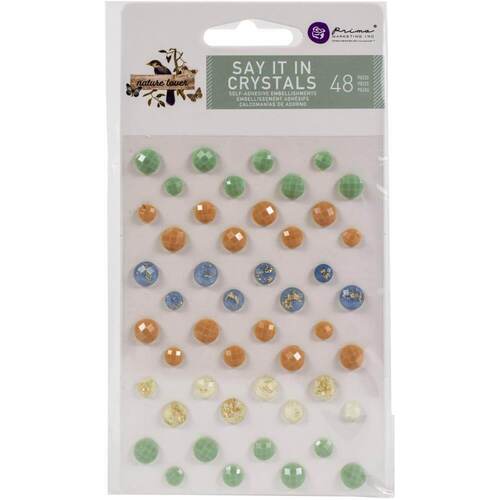 Prima Marketing Nature Lover Say It In Crystals - Assorted Dots 48/Pkg