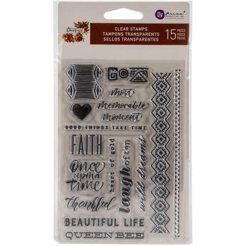 Prima Marketing Clear Stamps - Diamond Collection (15pcs)