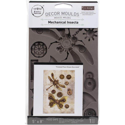 Prima Marketing Re-Design Mould 5"X8"X8mm - Mechanical Insectica