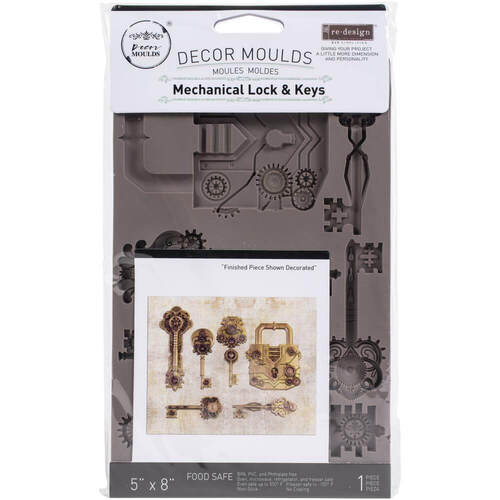 Prima Marketing Re-Design Mould 5"X8"X8mm - Mechanical Lock & Keys