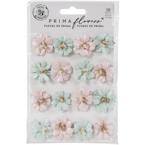 Prima Marketing Mulberry PAPER FLOWERS - Lovely Heart/Magic Love