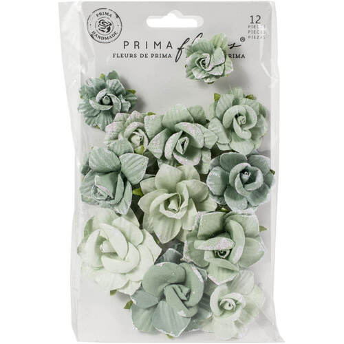 Prima Marketing Mulberry PAPER FLOWERS - Emerald Beauty/My Sweet