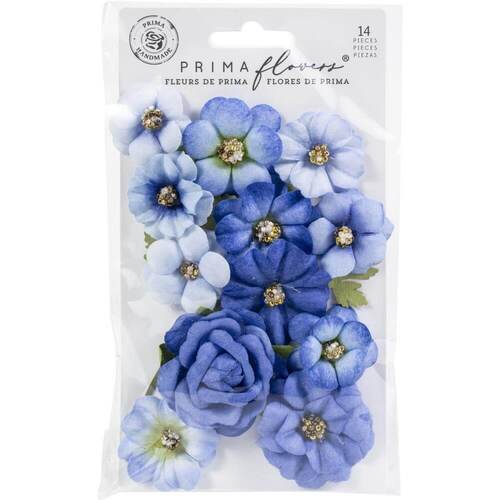 Prima Marketing Mulberry PAPER FLOWERS - Blue River/Nature Lover