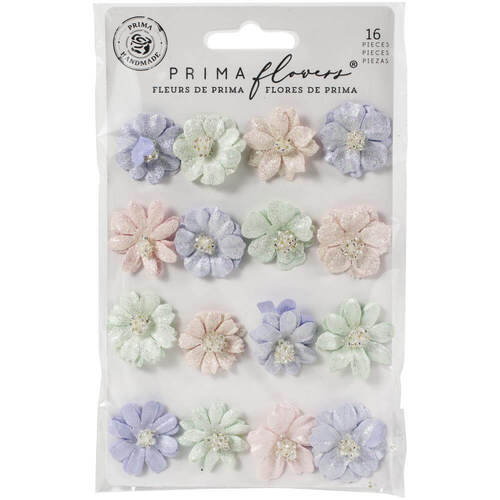 Prima Marketing Mulberry PAPER FLOWERS - Pretty Tints/Watercolor Floral