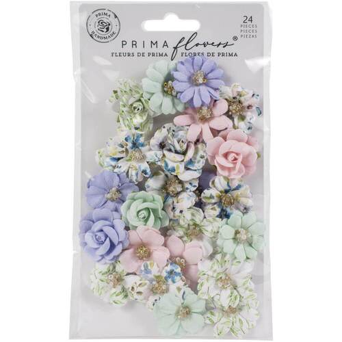 Prima Marketing Mulberry PAPER FLOWERS - Tiny Colors/Watercolor Floral