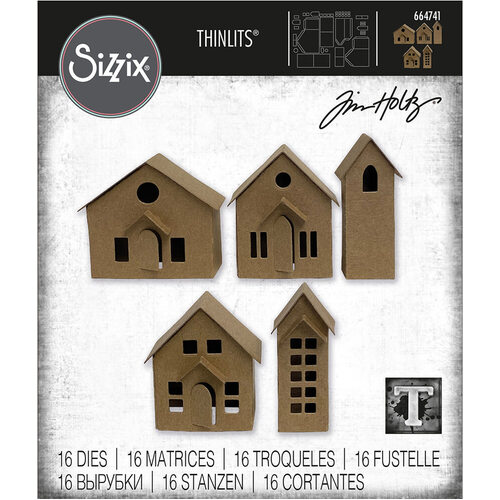 Sizzix Thinlits Die Set (16PK) - Paper Village by Tim Holtz 664741