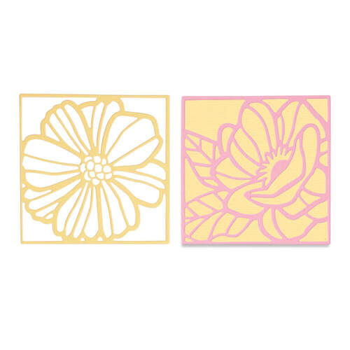 Sizzix Thinlits Die Set (3Pk) - Floral Card Fronts 665177