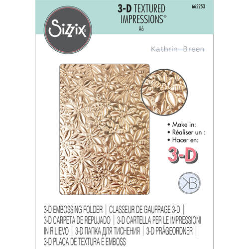 3-D Textured Impressions Embossing Folder - Holly