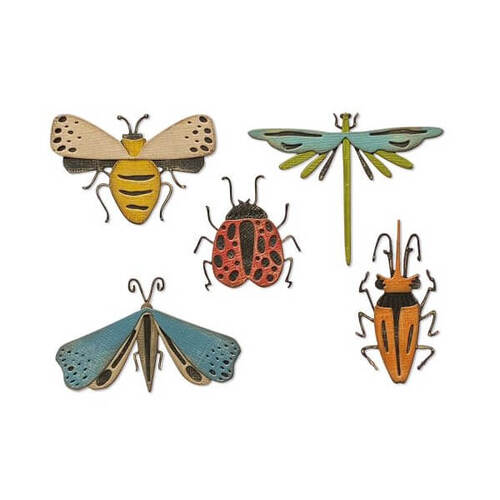Sizzix Thinlits Die Set (5Pk) - Funky Insects by Tim Holtz 665364