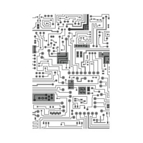 Sizzix Texture Fades Multi-Level Embossing Folder - Circuit by Tim Holtz 665372