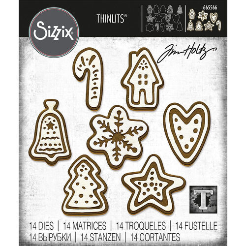 Sizzix Thinlits Die Set (14PK) - Christmas Cookies by Tim Holtz 665566