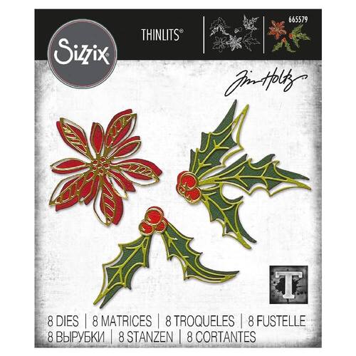 Sizzix Thinlits Die Set (8Pk) - Seasonal Sketch by Tim Holtz 665579