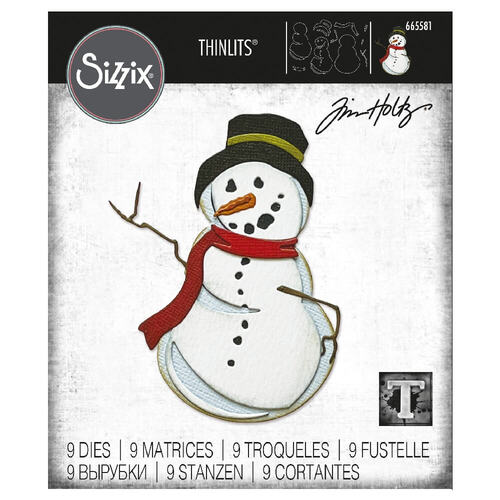 Sizzix Thinlits Die Set (9Pk) - Mr. Frost by Tim Holtz 665581