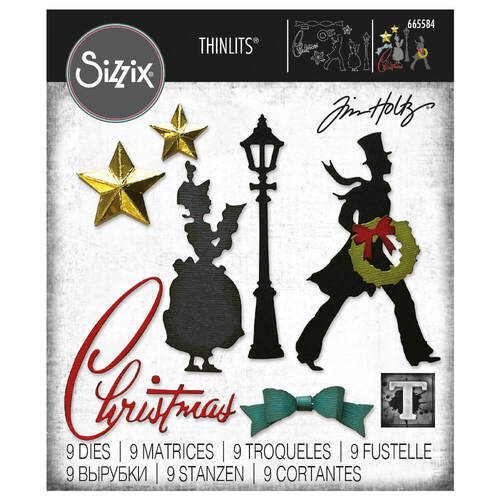 Sizzix Thinlits Dies (9Pk) - Vault Series: Christmas 2021 by Tim Holtz 665584