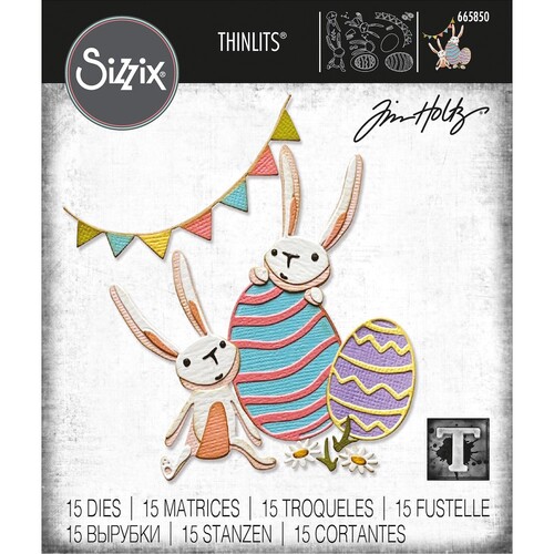 Thinlits Die Set 15PK Bunny Games by Tim Holtz
