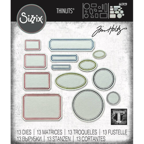 Sizzix Thinlits Die Set 13 Pack Peony Pop-Up Multicolor 