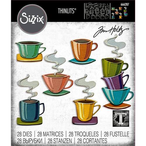 Sizzix Tim Holtz PAPERCUT CAFE Thinlits Die 666287