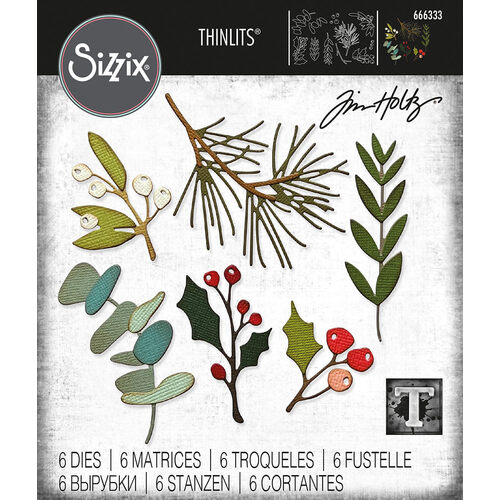 Sizzix Thinlits Die Set 6Pk - Festive Gatherings by Tim Holtz 666333