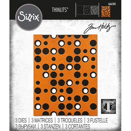SIZZIX Thinlits Die Set 3PK - Layered Dots by Tim Holtz