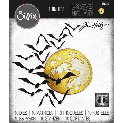 SIZZIX Thinlits Die Set 10PK - Moonlight by Tim Holtz