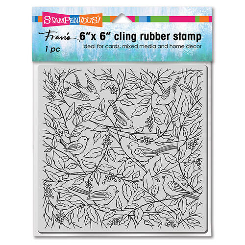 Stampendous Cling Stamp - Bird and Berries