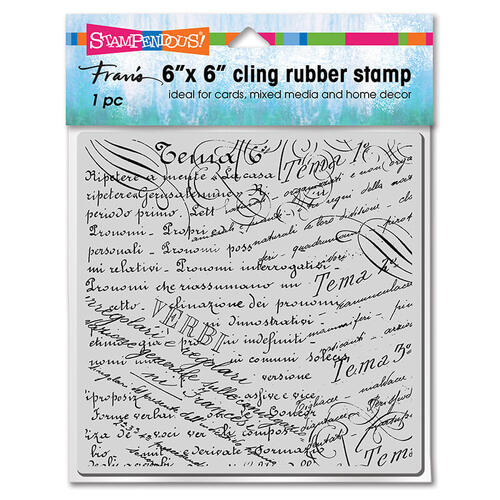 Stampendous Cling Stamp - Verbi Script