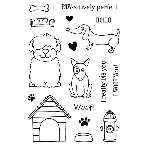Jane's Doodles Clear Stamps - Dogs 742576