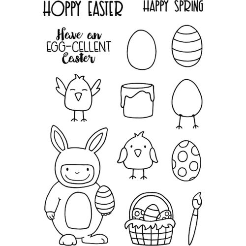 Jane's Doodles Clear Stamps - Funny Bunny 743078