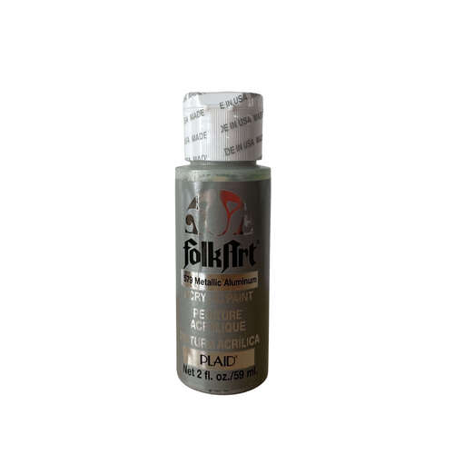 Plaid FolkArt Metallic 2oz/ 59ml - Aluminum